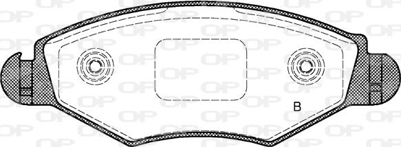 Open Parts BPA0643.20 - Kit de plaquettes de frein, frein à disque cwaw.fr