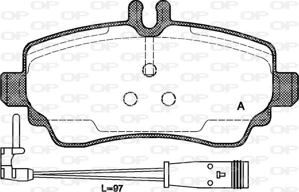 Open Parts BPA0650.22 - Kit de plaquettes de frein, frein à disque cwaw.fr