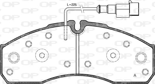 Open Parts BPA0651.42 - Kit de plaquettes de frein, frein à disque cwaw.fr