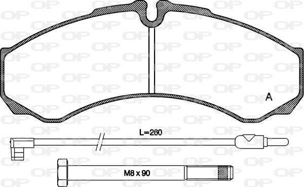 Open Parts BPA0651.02 - Kit de plaquettes de frein, frein à disque cwaw.fr