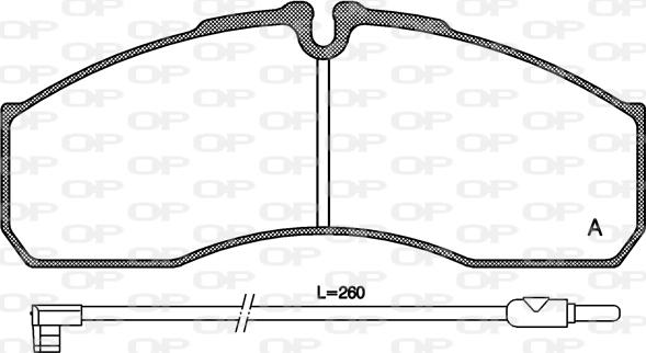 Open Parts BPA0651.12 - Kit de plaquettes de frein, frein à disque cwaw.fr