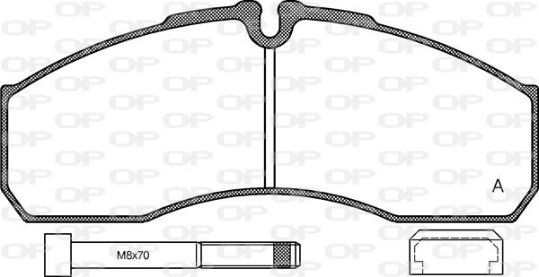 Open Parts BPA0651.86 - Kit de plaquettes de frein, frein à disque cwaw.fr