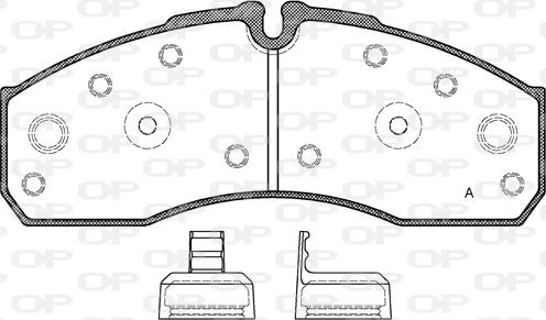 Open Parts BPA0651.30 - Kit de plaquettes de frein, frein à disque cwaw.fr