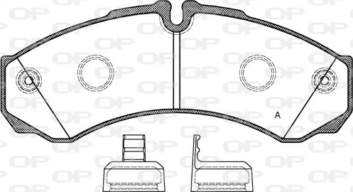 Open Parts BPA0651.20 - Kit de plaquettes de frein, frein à disque cwaw.fr