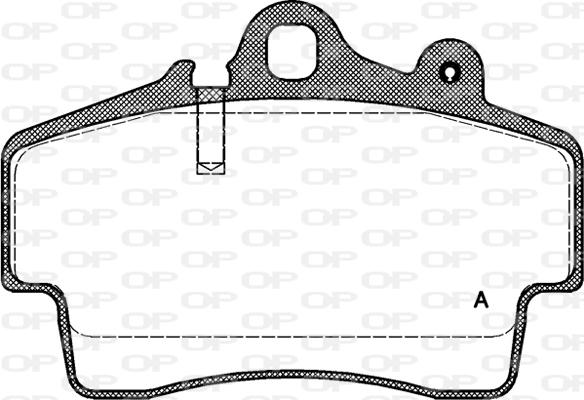 Open Parts BPA0653.00 - Kit de plaquettes de frein, frein à disque cwaw.fr