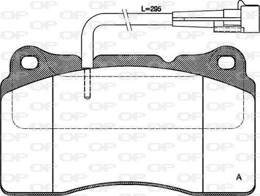 Open Parts BPA0666.02 - Kit de plaquettes de frein, frein à disque cwaw.fr