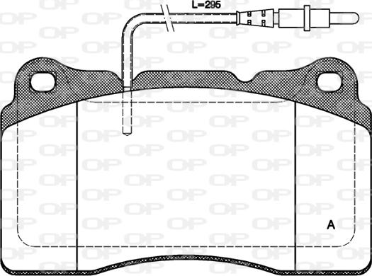 Open Parts BPA0666.14 - Kit de plaquettes de frein, frein à disque cwaw.fr