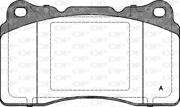 Open Parts BPA0666.10 - Kit de plaquettes de frein, frein à disque cwaw.fr