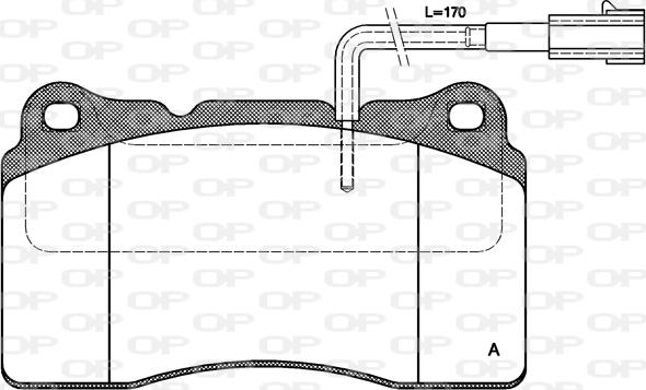 Open Parts BPA0666.22 - Kit de plaquettes de frein, frein à disque cwaw.fr