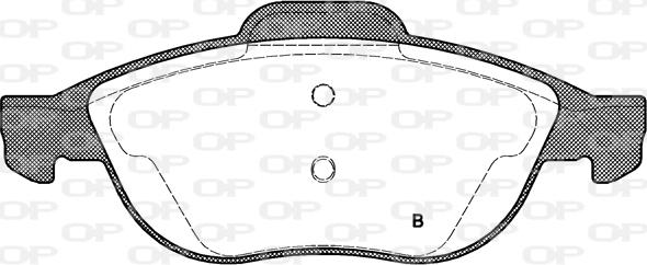 Open Parts BPA0660.02 - Kit de plaquettes de frein, frein à disque cwaw.fr