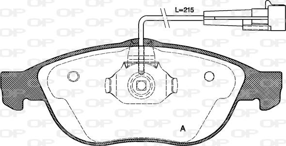 Open Parts BPA0660.02 - Kit de plaquettes de frein, frein à disque cwaw.fr