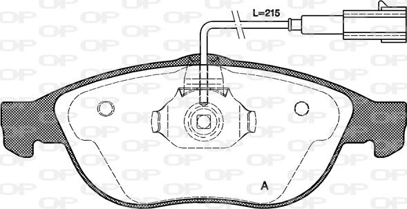 Open Parts BPA0660.22 - Kit de plaquettes de frein, frein à disque cwaw.fr