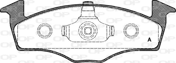 Open Parts BPA0609.00 - Kit de plaquettes de frein, frein à disque cwaw.fr