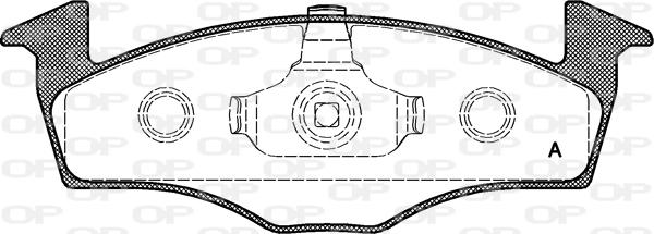 Open Parts BPA0609.10 - Kit de plaquettes de frein, frein à disque cwaw.fr