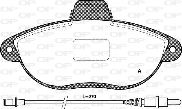 Open Parts BPA0602.02 - Kit de plaquettes de frein, frein à disque cwaw.fr