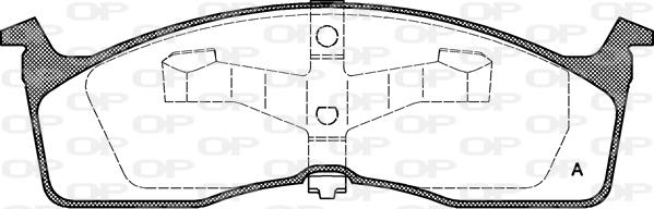 Open Parts BPA0610.00 - Kit de plaquettes de frein, frein à disque cwaw.fr