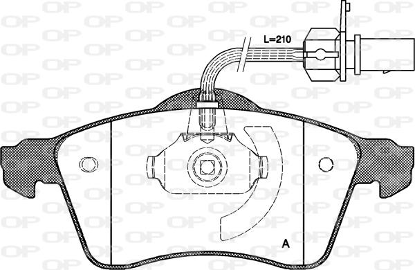 Open Parts BPA0618.01 - Kit de plaquettes de frein, frein à disque cwaw.fr