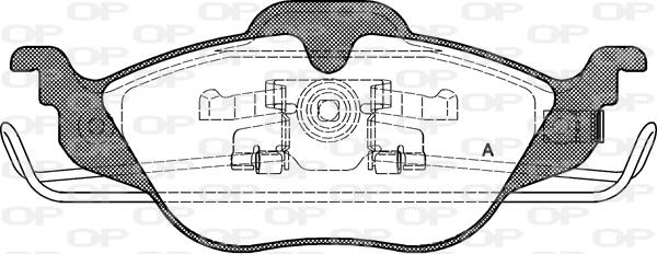 Open Parts BPA0684.02 - Kit de plaquettes de frein, frein à disque cwaw.fr