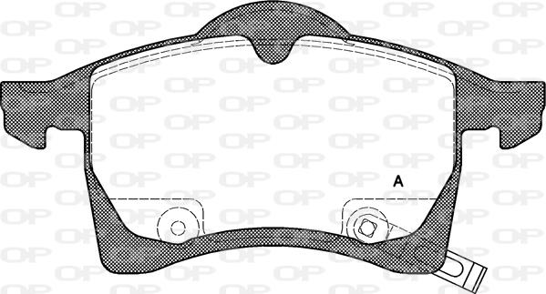 Open Parts BPA0683.02 - Kit de plaquettes de frein, frein à disque cwaw.fr