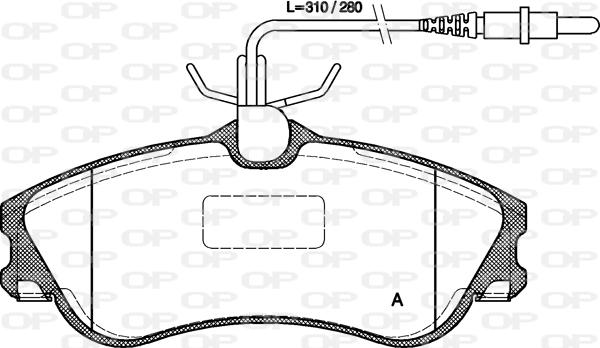 Open Parts BPA0634.04 - Kit de plaquettes de frein, frein à disque cwaw.fr