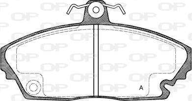 Open Parts BPA0635.00 - Kit de plaquettes de frein, frein à disque cwaw.fr