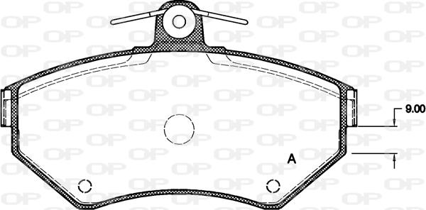 Open Parts BPA0631.00 - Kit de plaquettes de frein, frein à disque cwaw.fr