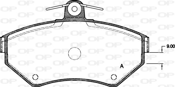 Open Parts BPA0631.10 - Kit de plaquettes de frein, frein à disque cwaw.fr