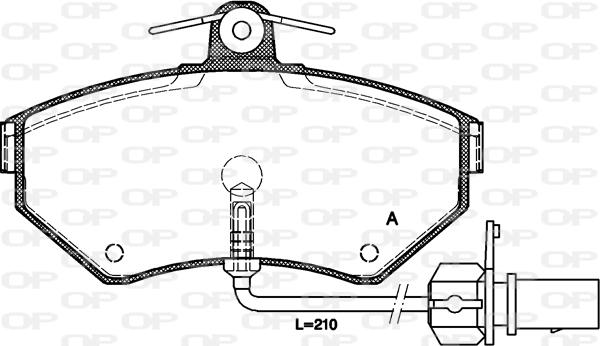 Open Parts BPA0631.12 - Kit de plaquettes de frein, frein à disque cwaw.fr