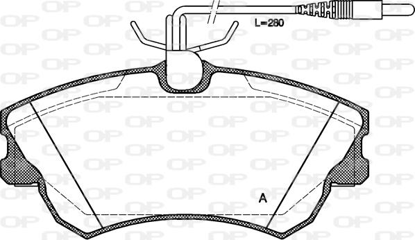 Open Parts BPA0638.02 - Kit de plaquettes de frein, frein à disque cwaw.fr