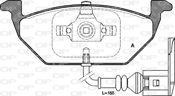 Open Parts BPA0633.41 - Kit de plaquettes de frein, frein à disque cwaw.fr