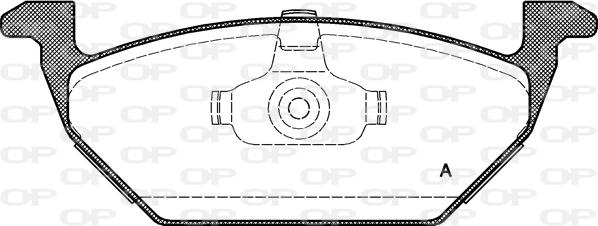 Open Parts BPA0633.00 - Kit de plaquettes de frein, frein à disque cwaw.fr