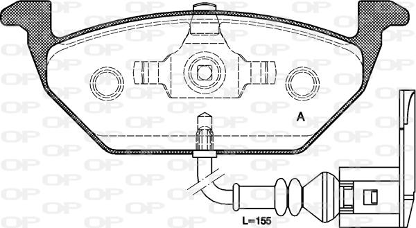 Open Parts BPA0633.21 - Kit de plaquettes de frein, frein à disque cwaw.fr