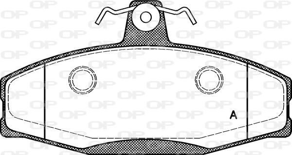 Open Parts BPA0620.20 - Kit de plaquettes de frein, frein à disque cwaw.fr