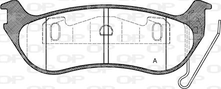 Open Parts BPA0628.12 - Kit de plaquettes de frein, frein à disque cwaw.fr