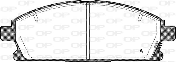 Open Parts BPA0674.12 - Kit de plaquettes de frein, frein à disque cwaw.fr