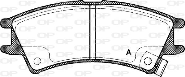 Open Parts BPA0675.02 - Kit de plaquettes de frein, frein à disque cwaw.fr