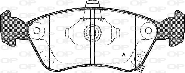 Open Parts BPA0676.02 - Kit de plaquettes de frein, frein à disque cwaw.fr