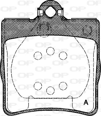 Open Parts BPA0678.00 - Kit de plaquettes de frein, frein à disque cwaw.fr