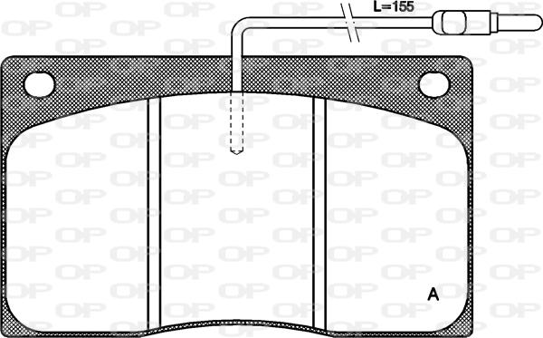 Open Parts BPA0044.02 - Kit de plaquettes de frein, frein à disque cwaw.fr