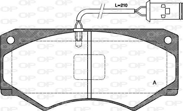 Open Parts BPA0047.52 - Kit de plaquettes de frein, frein à disque cwaw.fr