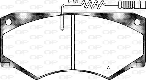 Open Parts BPA0047.14 - Kit de plaquettes de frein, frein à disque cwaw.fr