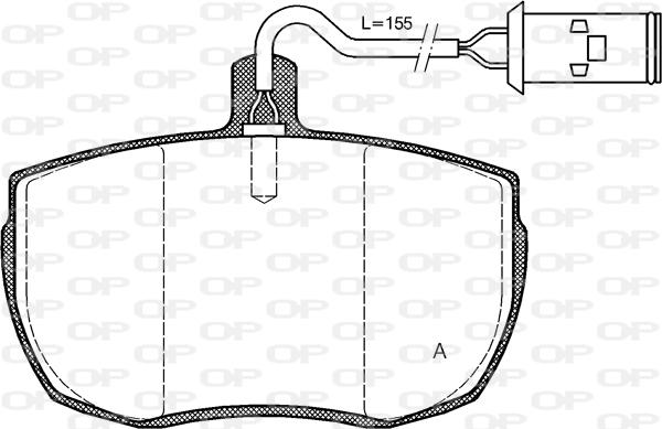 Open Parts BPA0056.22 - Kit de plaquettes de frein, frein à disque cwaw.fr