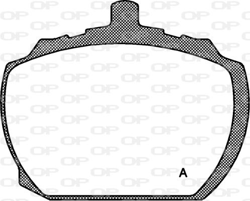 Open Parts BPA0058.10 - Kit de plaquettes de frein, frein à disque cwaw.fr