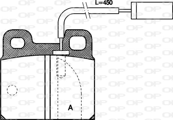 Open Parts BPA0005.11 - Kit de plaquettes de frein, frein à disque cwaw.fr