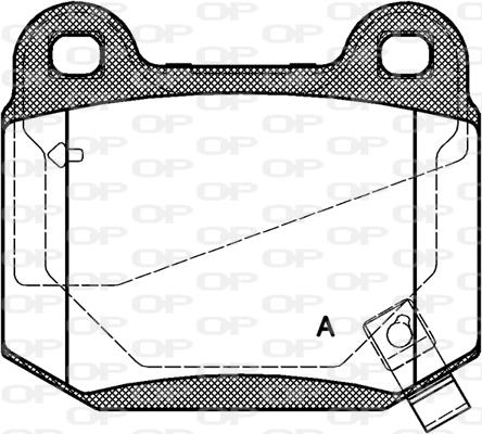 Open Parts BPA0014.52 - Kit de plaquettes de frein, frein à disque cwaw.fr