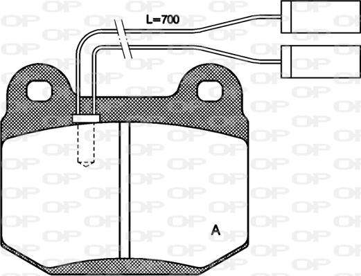 Open Parts BPA0014.01 - Kit de plaquettes de frein, frein à disque cwaw.fr