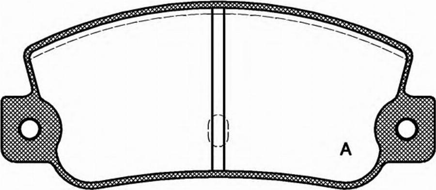 Open Parts BPA0025.30 - Kit de plaquettes de frein, frein à disque cwaw.fr