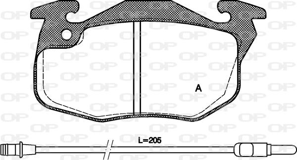 Open Parts BPA0192.12 - Kit de plaquettes de frein, frein à disque cwaw.fr