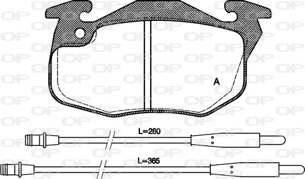 Open Parts BPA0192.34 - Kit de plaquettes de frein, frein à disque cwaw.fr