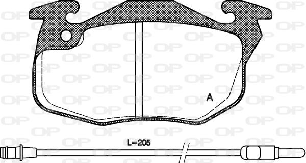 Open Parts BPA0192.22 - Kit de plaquettes de frein, frein à disque cwaw.fr